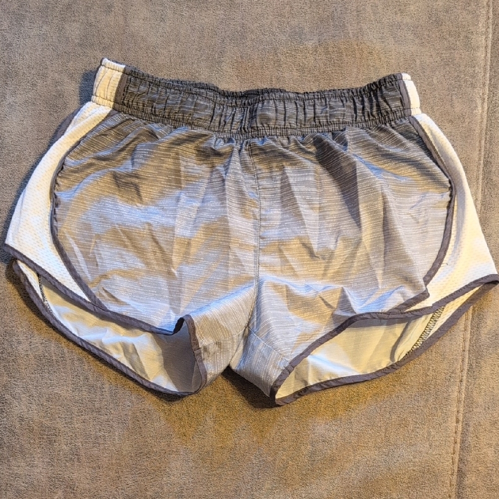 Heathered Gray and White Athletic Shorts SO Brand